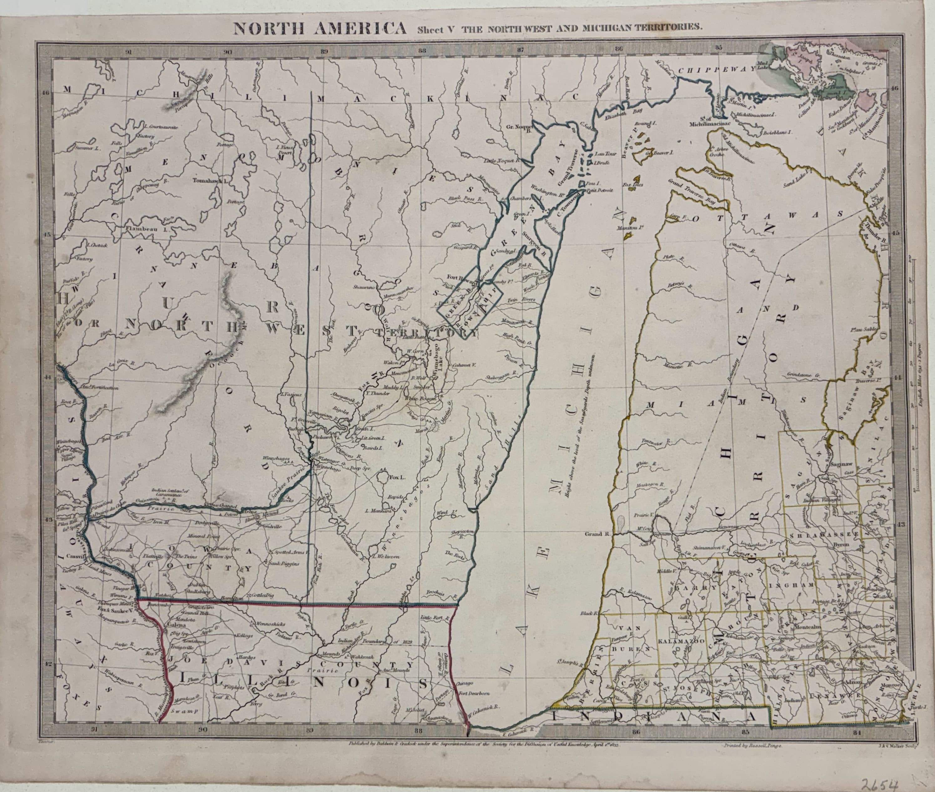 North America Sheet V: The North West and Michigan Territories