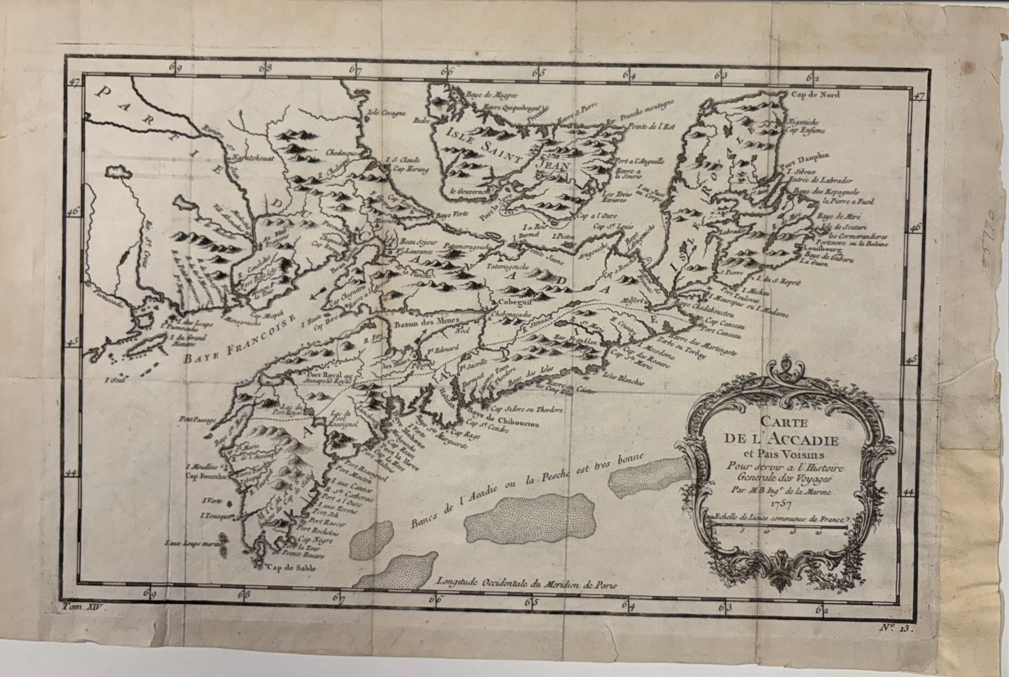 Carte de l'Accadie et Pais Voisins