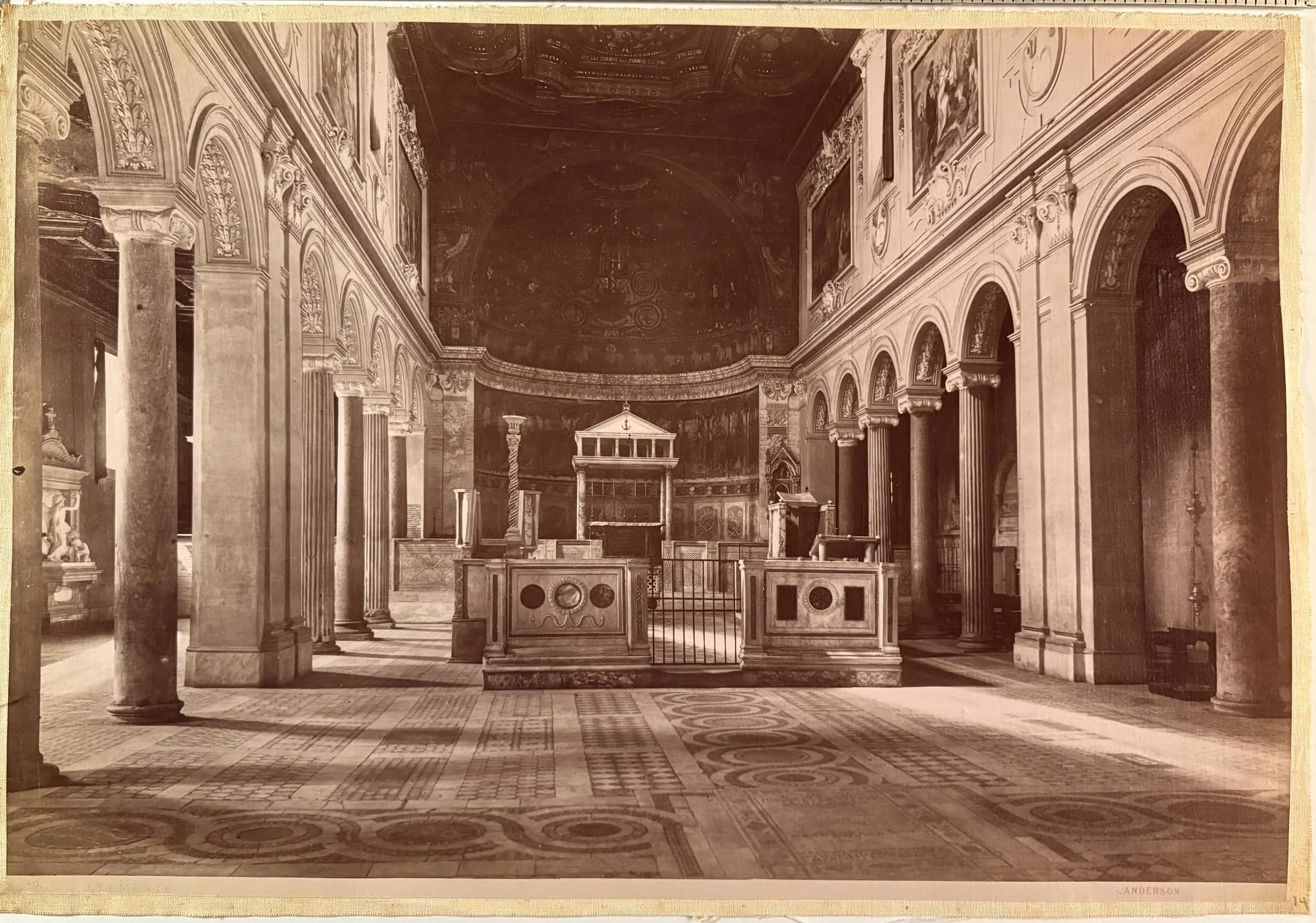 S. Clemente [Interior of the Basilica of San Clemente al Laterano, Rome]