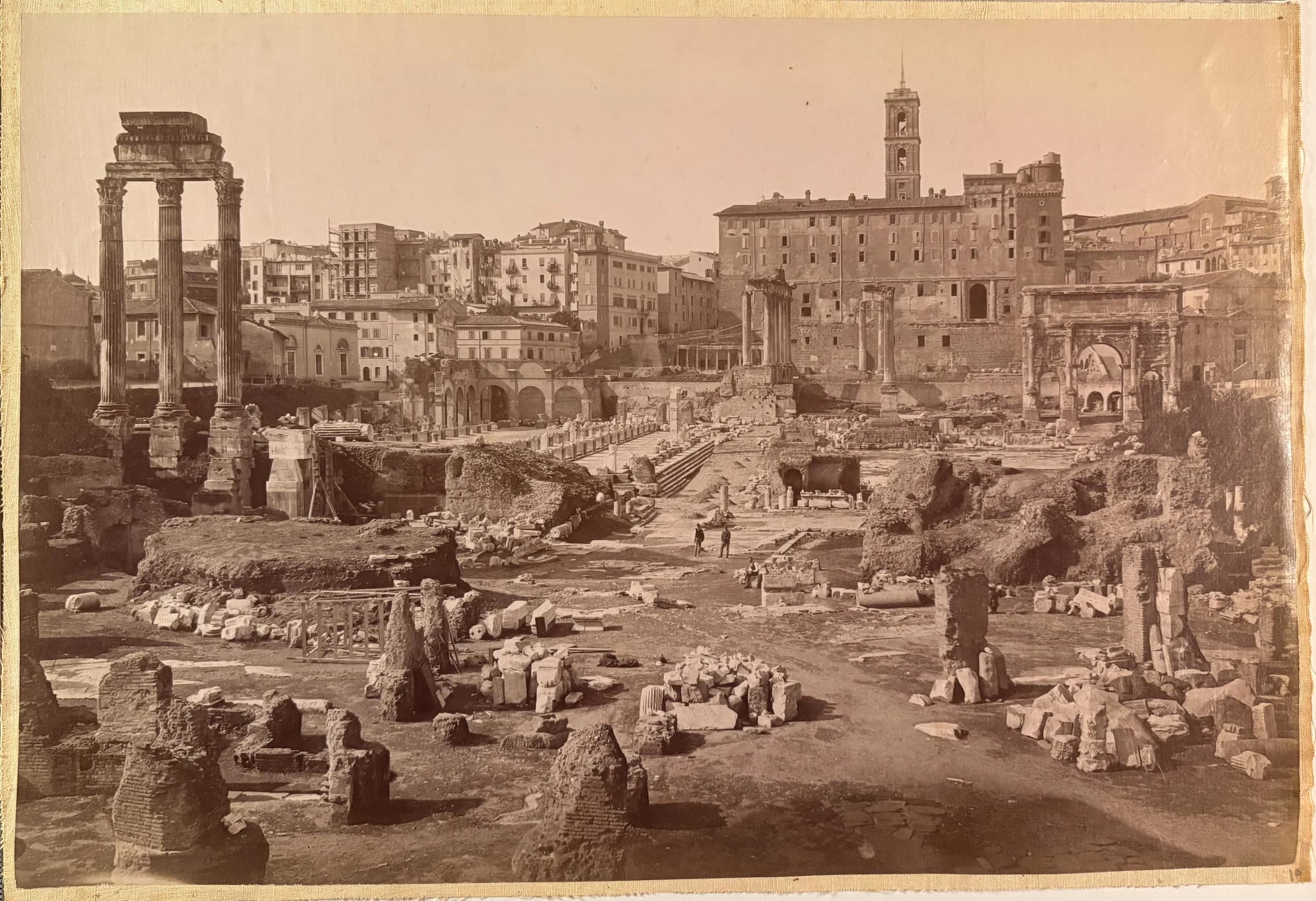 The Roman Forum, looking towards the Capitoline Hill