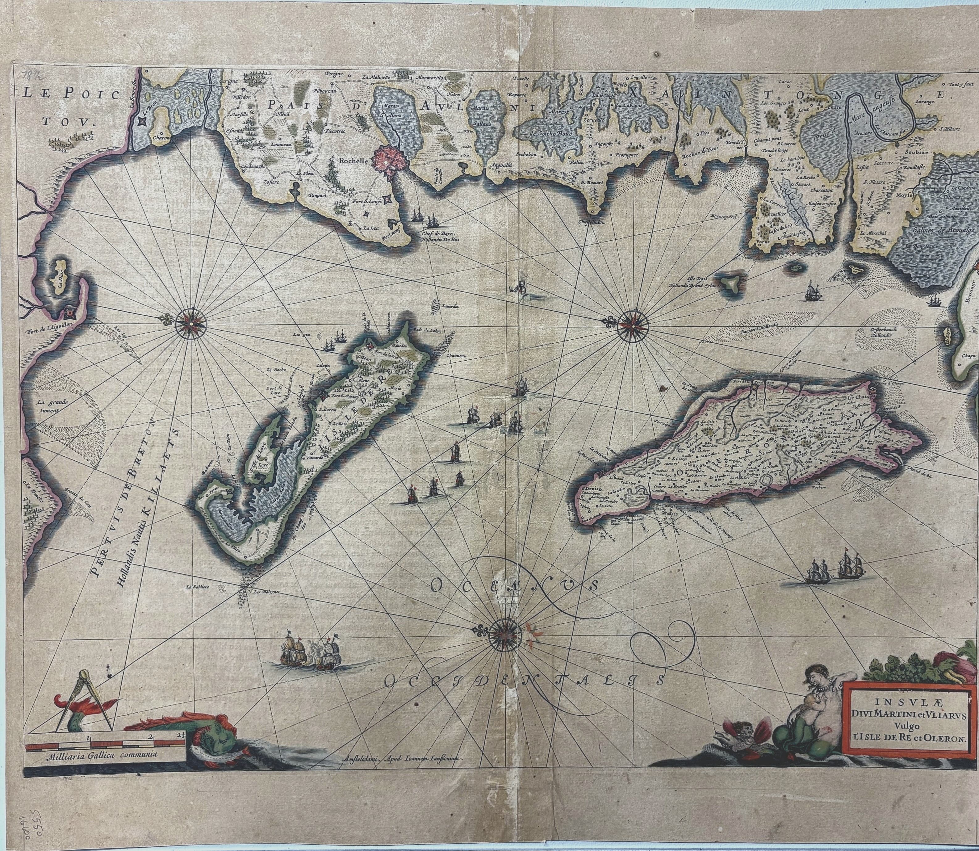 INSULÆ DIVI MARTINI et ULIARUS Vulgo L'ISLE DE RE et OLERON