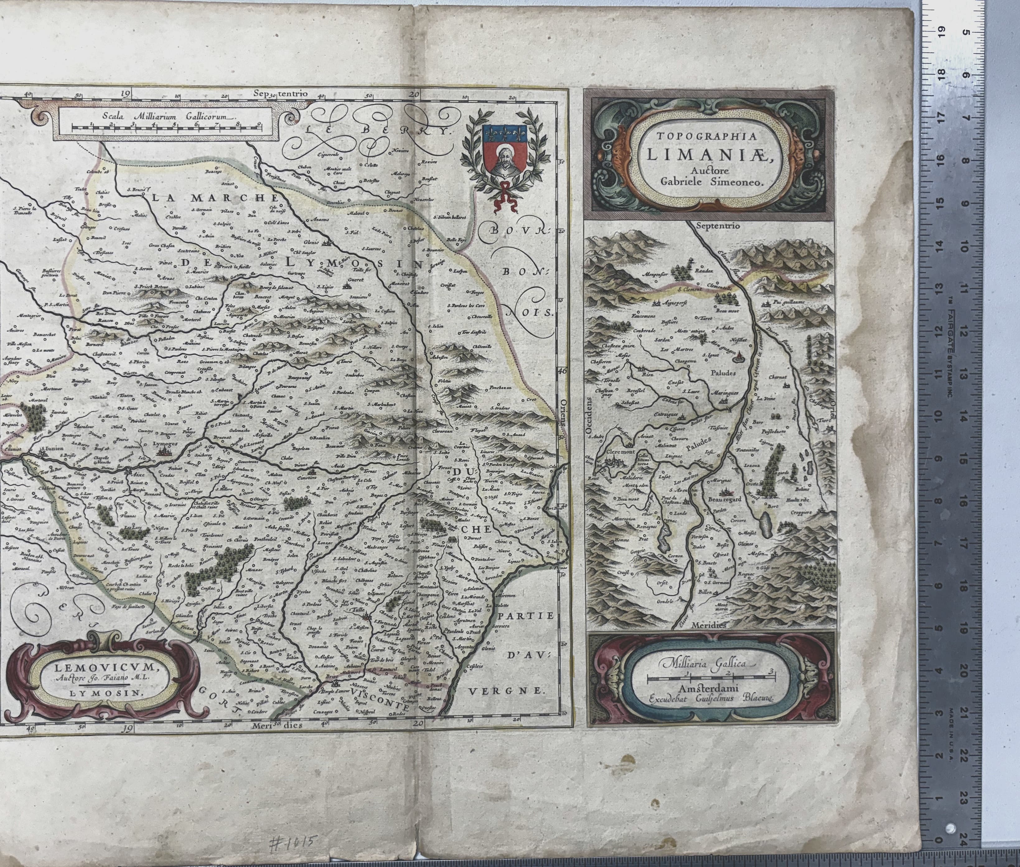 Topographia Limaniae [and] Lemovicum, Lymosin