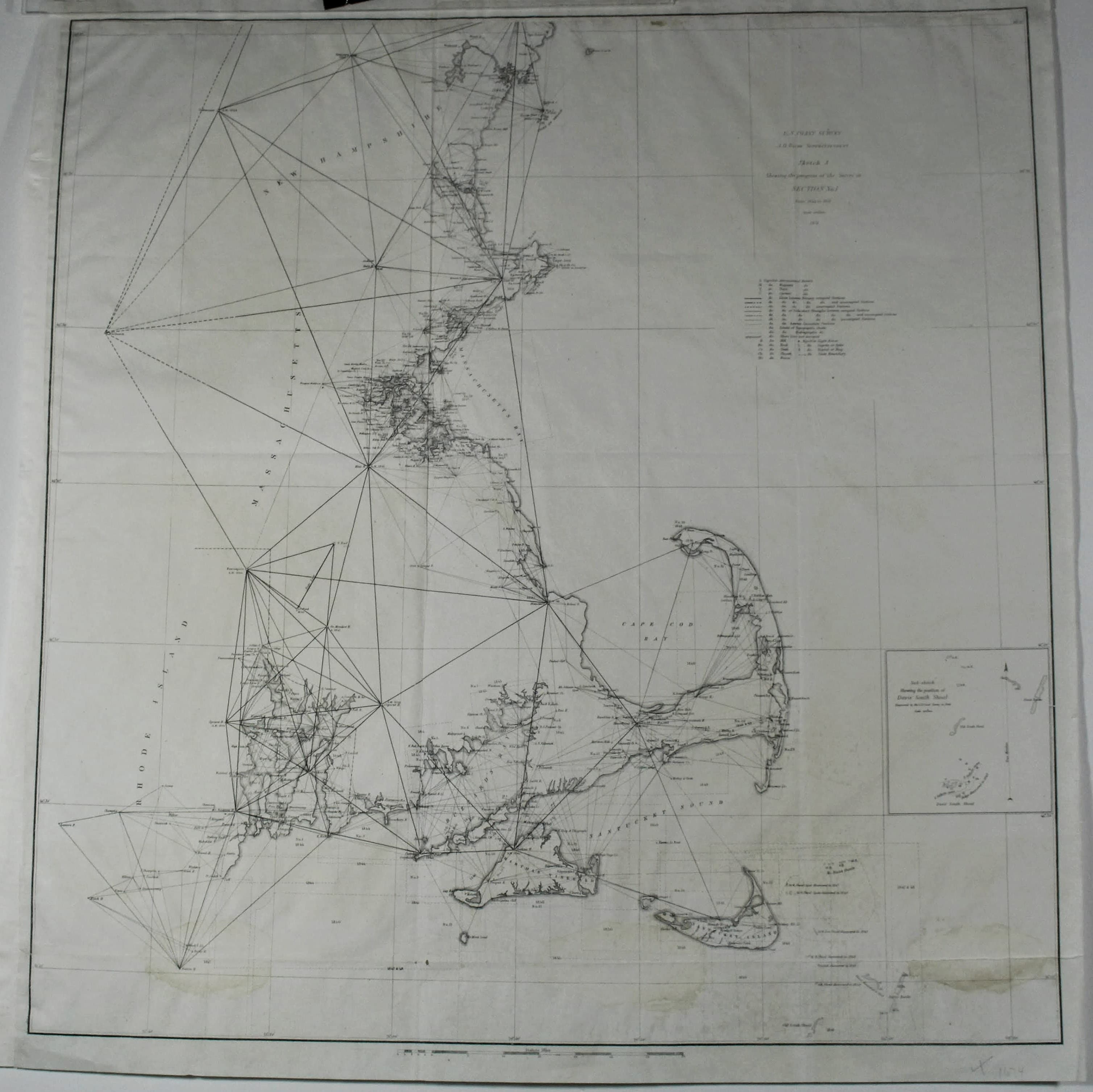 U.S. Coast Survey: Sketch A Showing the Progress of the Survey in Section No. I