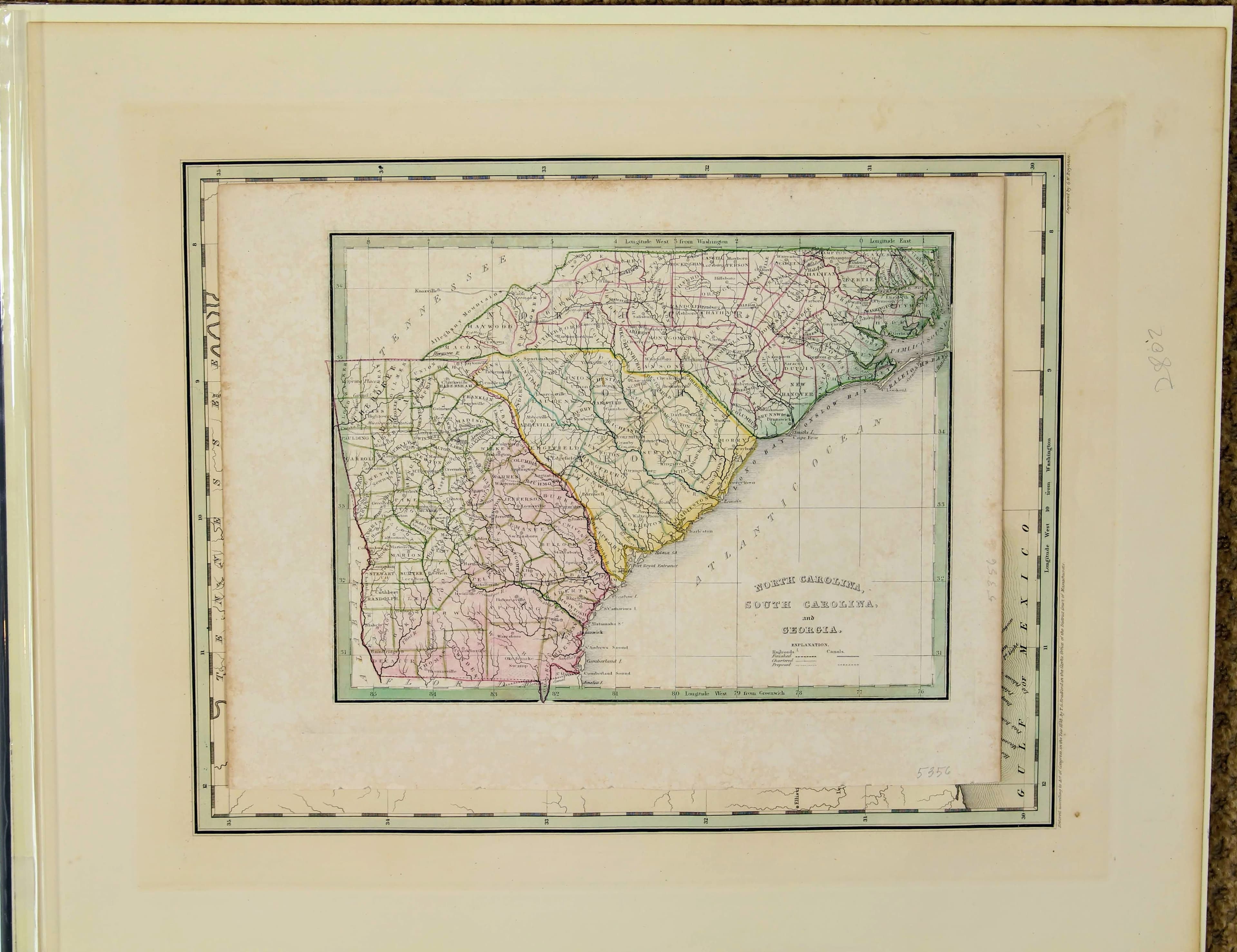 NORTH CAROLINA, SOUTH CAROLINA, and GEORGIA.