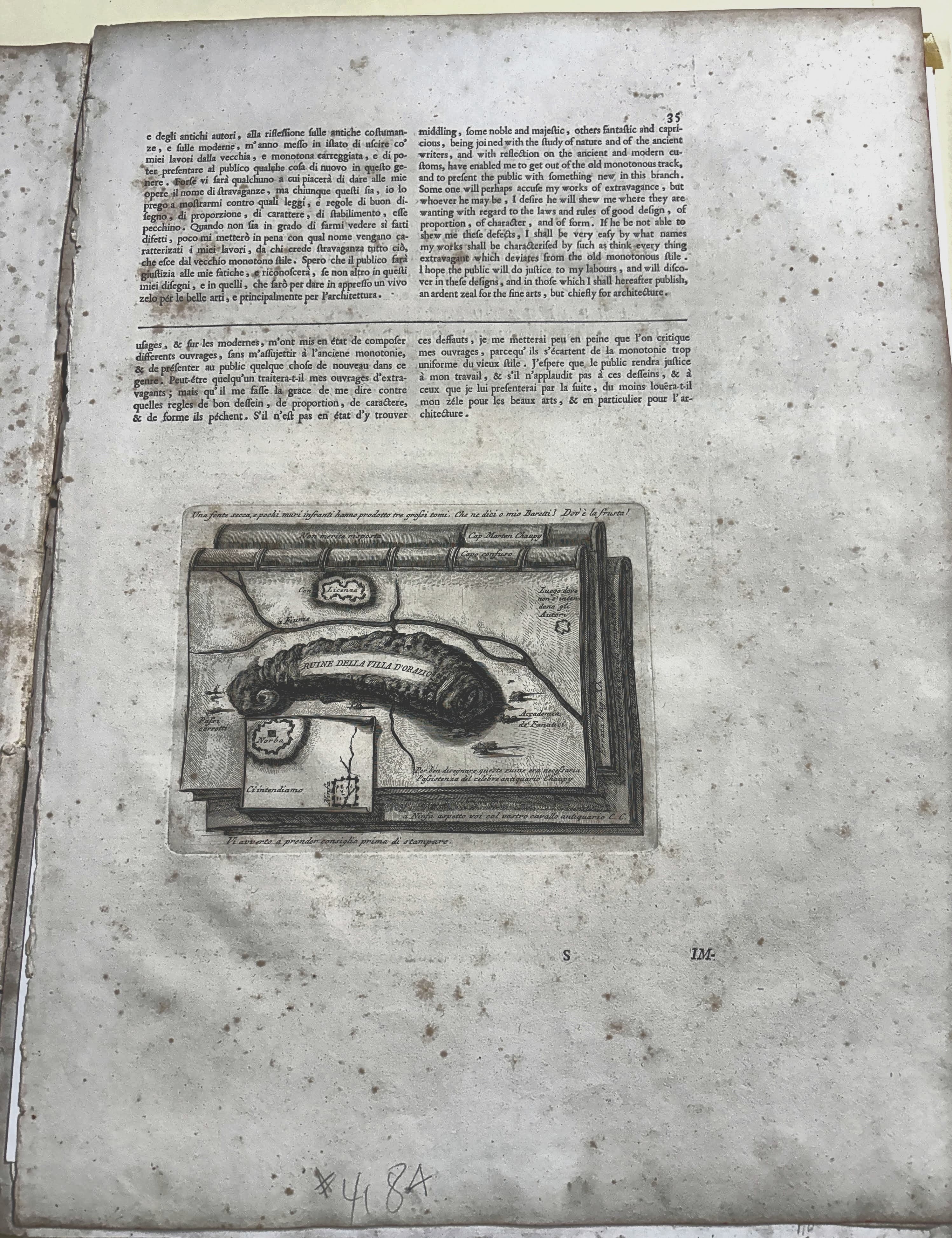 Plate 35 - Ruine della villa d'Orazio