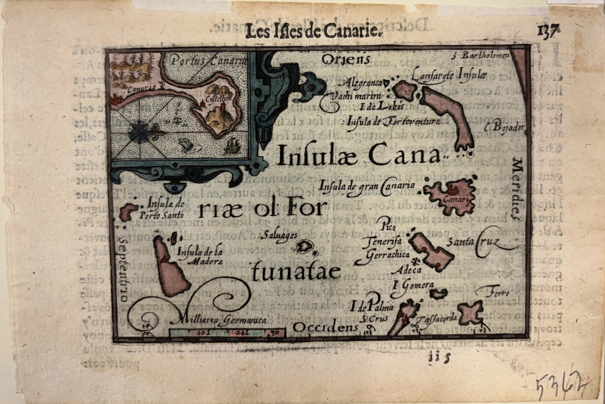 Les Isfes de Canarie. Insulae Canariae ol. Fortunatae