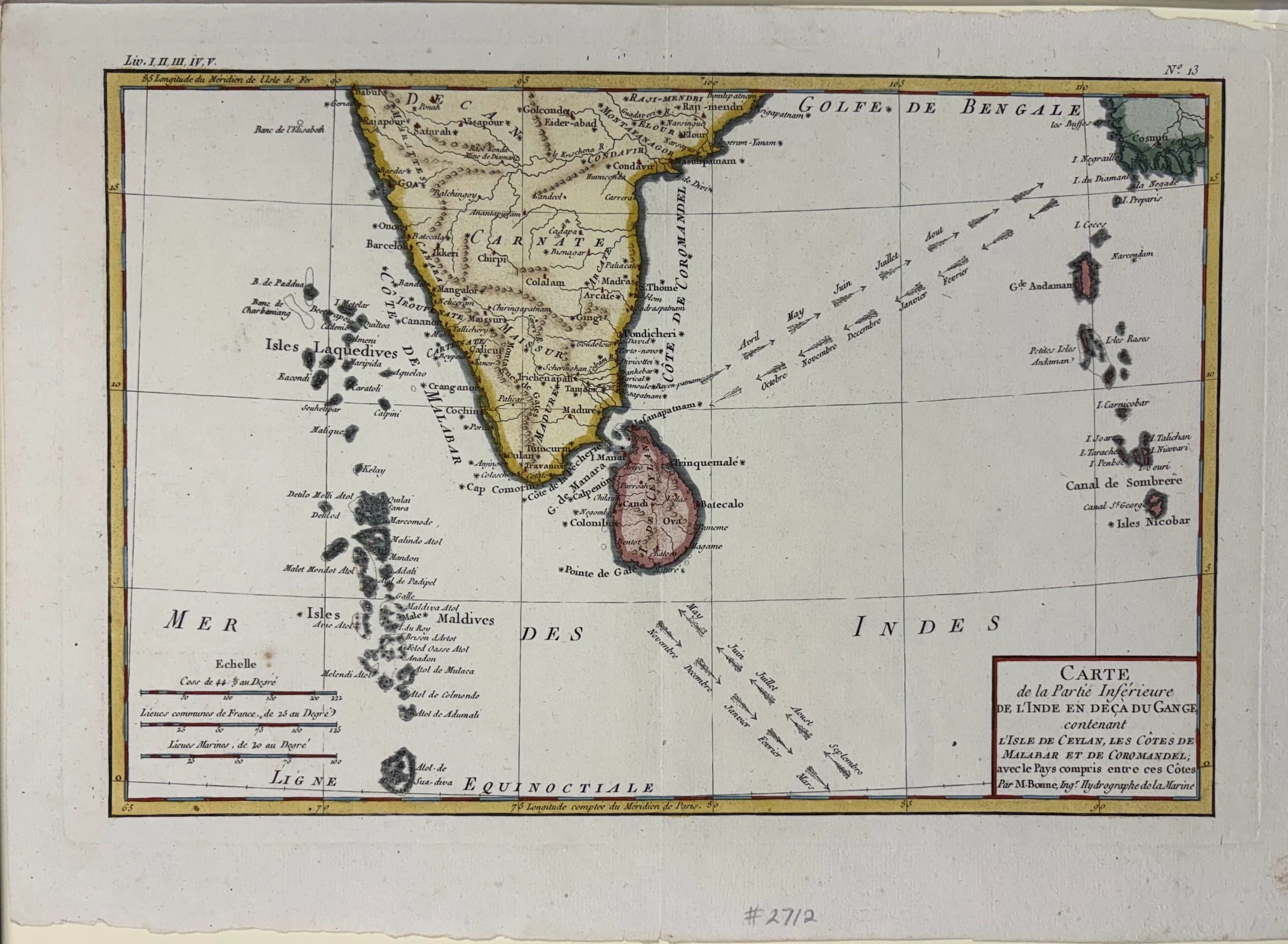 Carte de la Partie Inférieure de l'Inde en Deçà du Gange