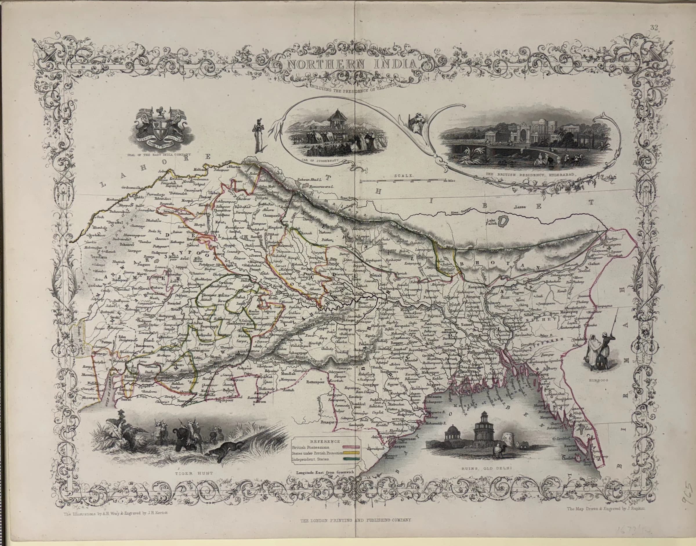 Northern India Including the Presidency of Calcutta