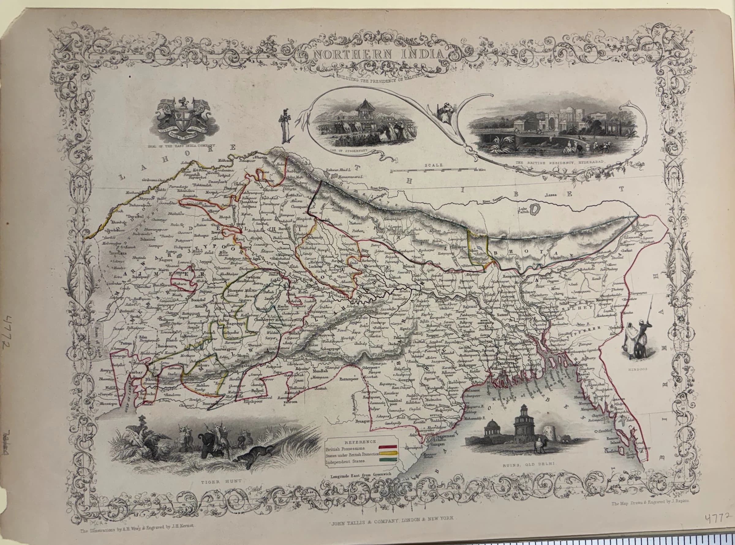Northern India Including the Presidency of Calcutta
