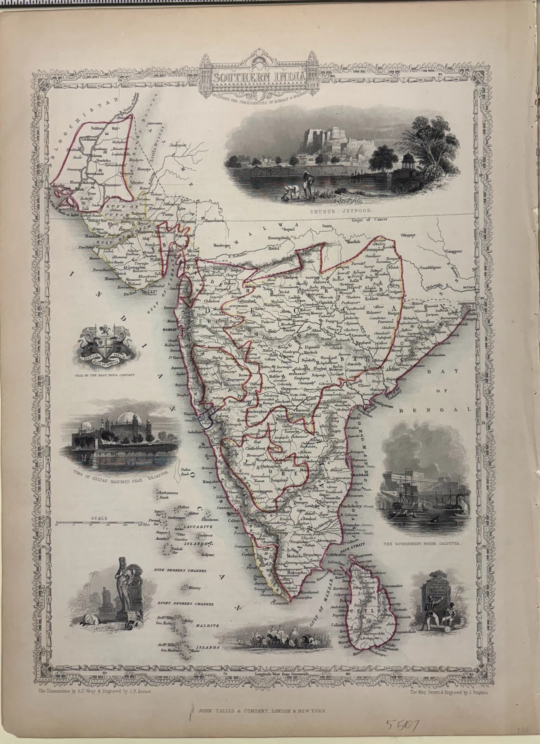 Southern India Including the Presidencies of Bombay & Madras