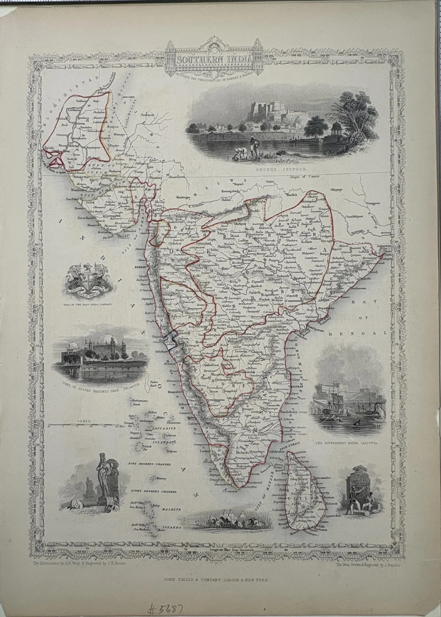 Southern India Including the Presidencies of Bombay & Madras