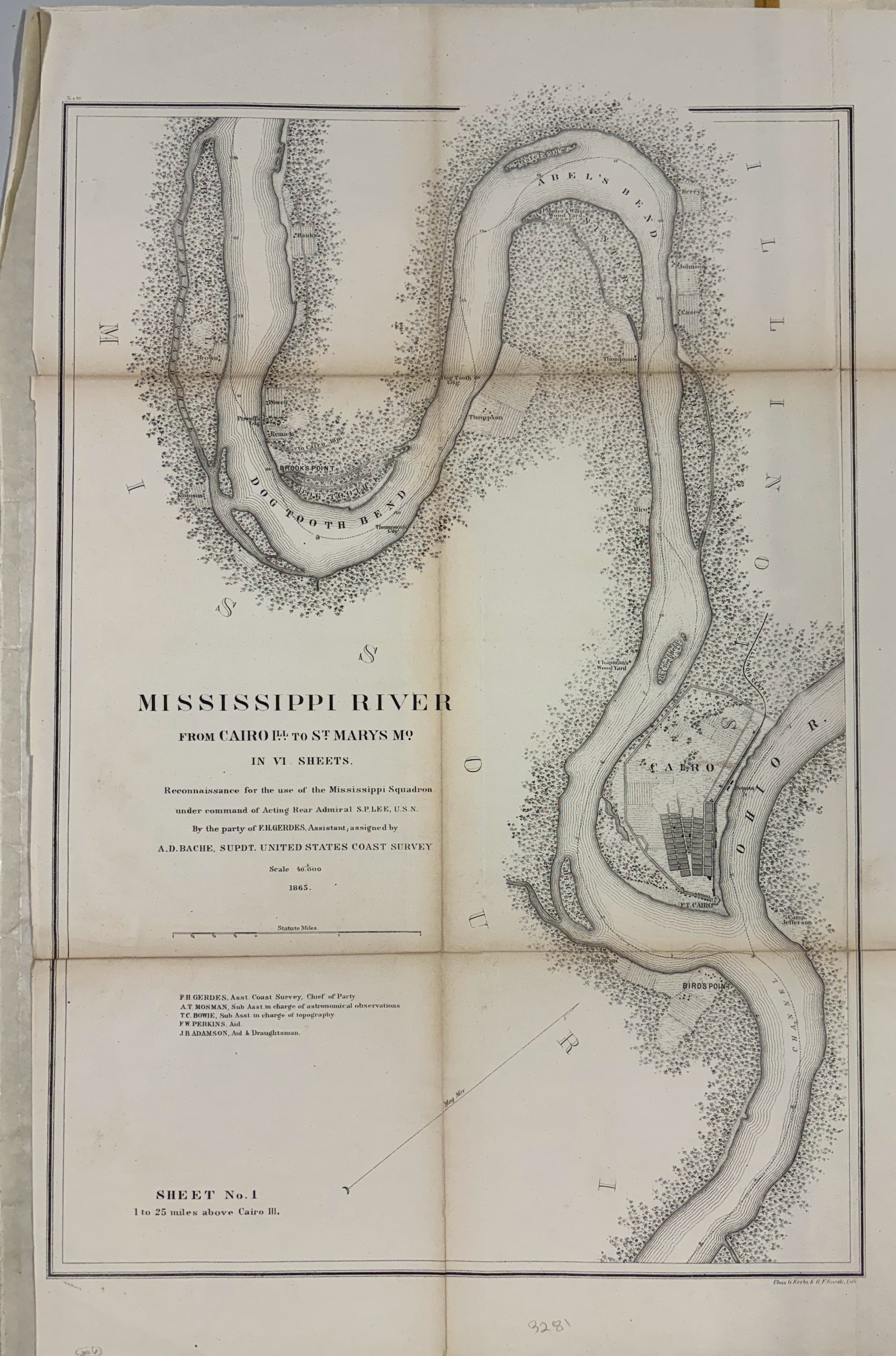 Mississippi River - Sheet No. 6 (96 to 115 miles above Cairo)