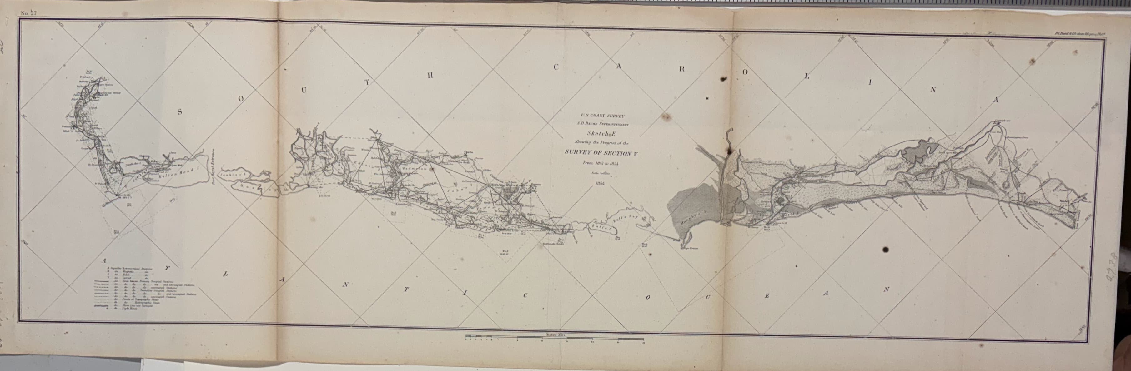 Sketch E Showing the Progress of the Survey of Section V