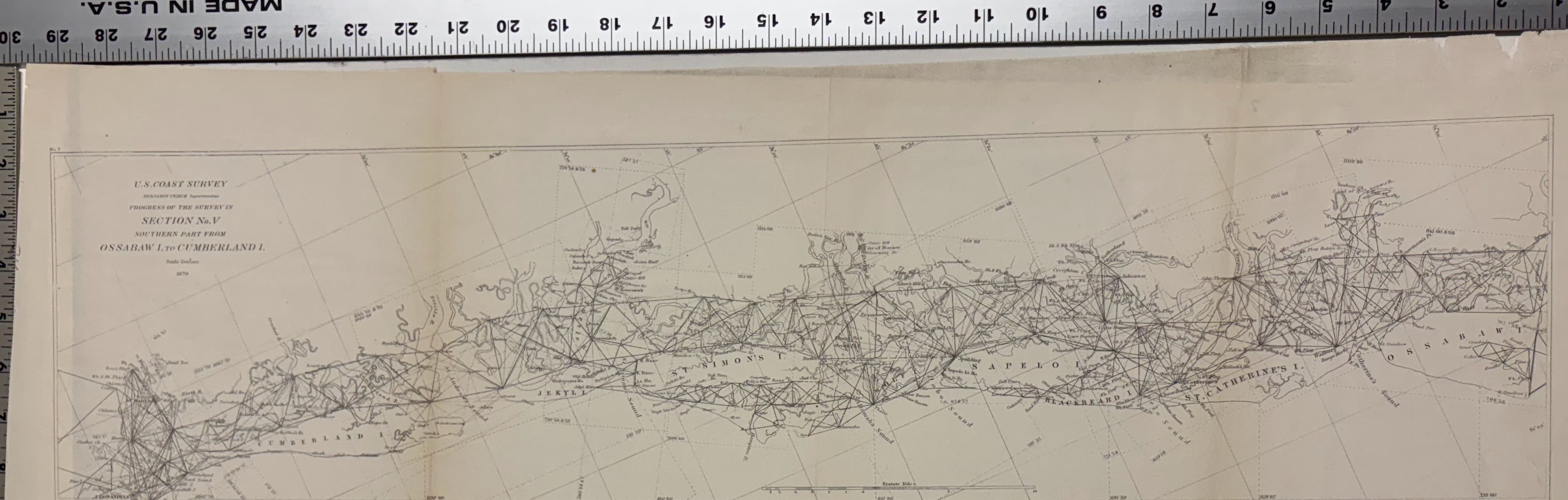 Progress of the Survey in Section No. V: Southern Part from Ossabaw I. to Cumberland I.