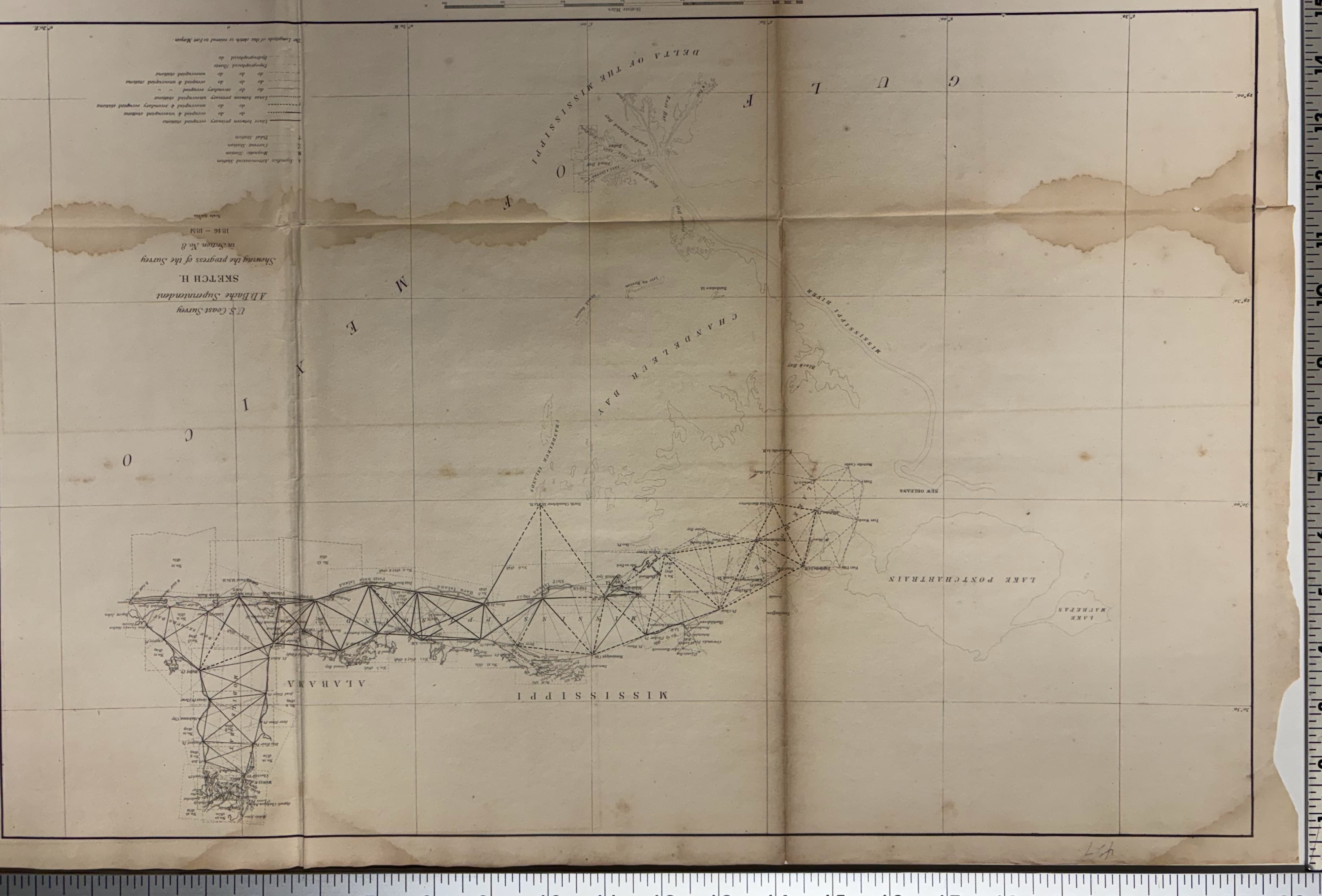 Sketch H: Progress of the Survey in Section No. 8