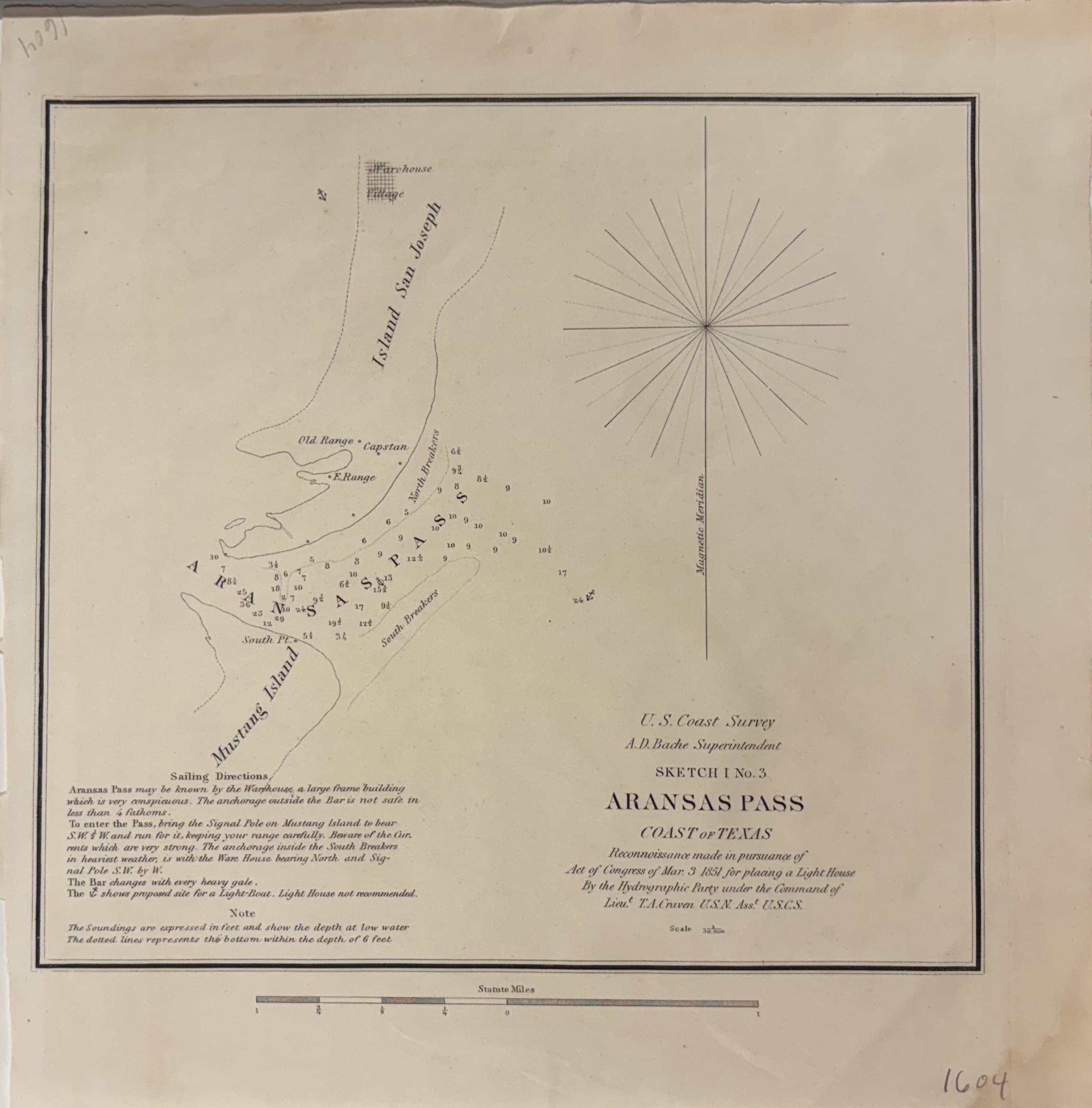 Sketch I No. 3: Aransas Pass, Coast of Texas