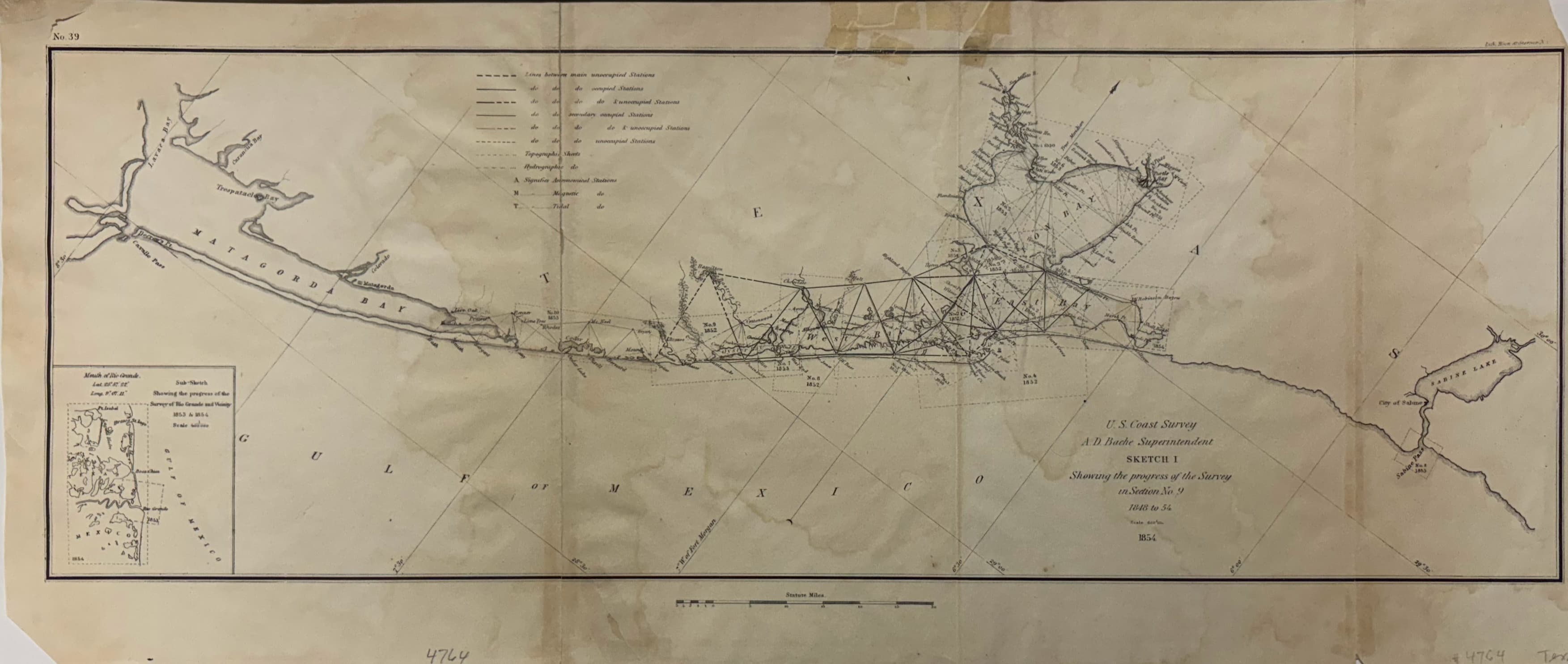 Sketch I: Progress of the Survey in Section No. 9