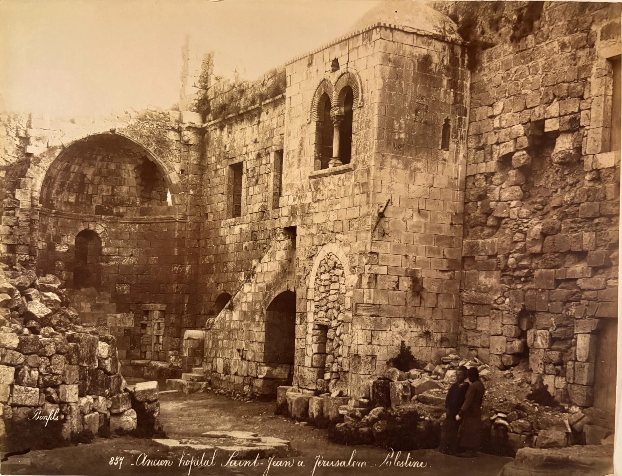 857 - Ancien hopital Saint-Jean à Jérusalem. Palestine.