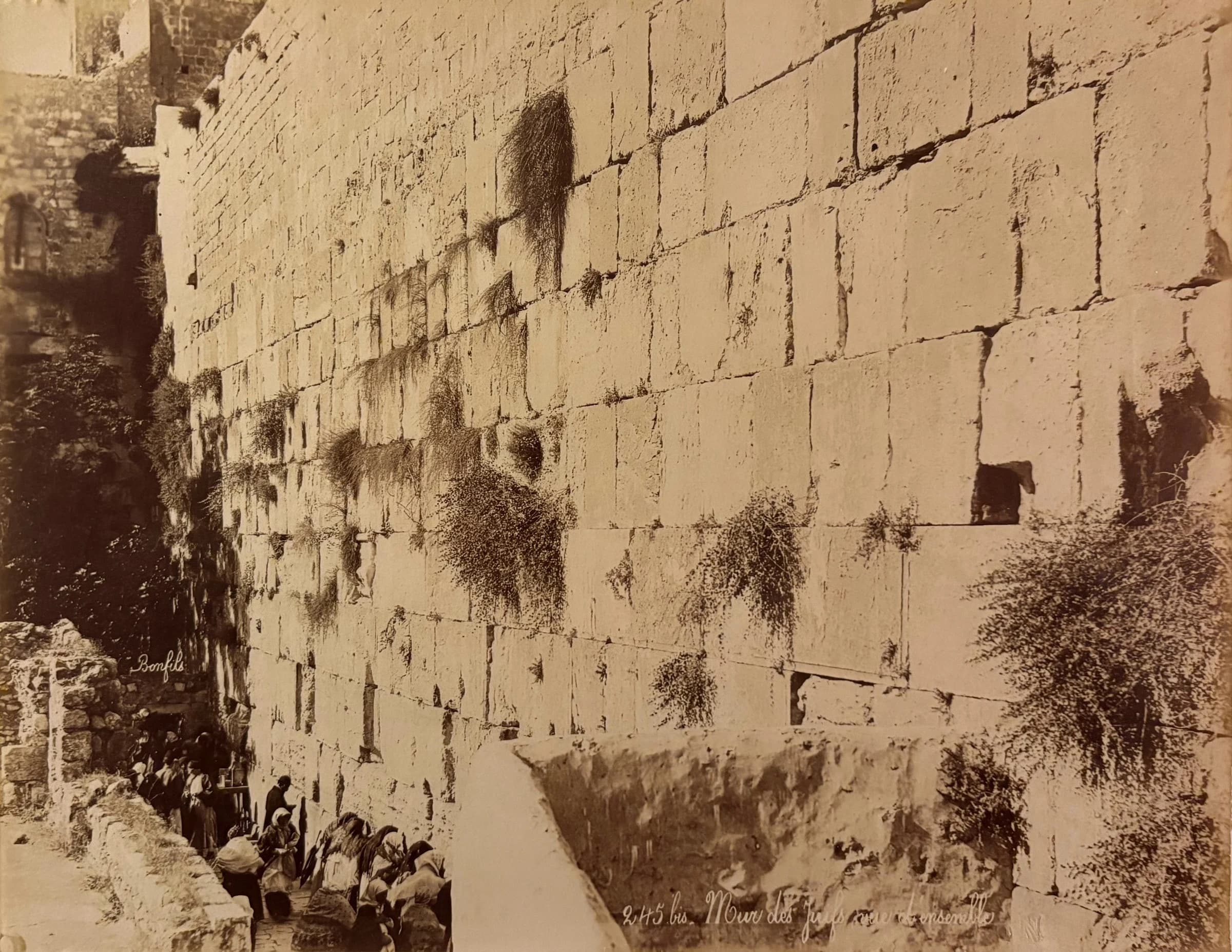 245 bis. Mur des Juifs, vue d'ensemble