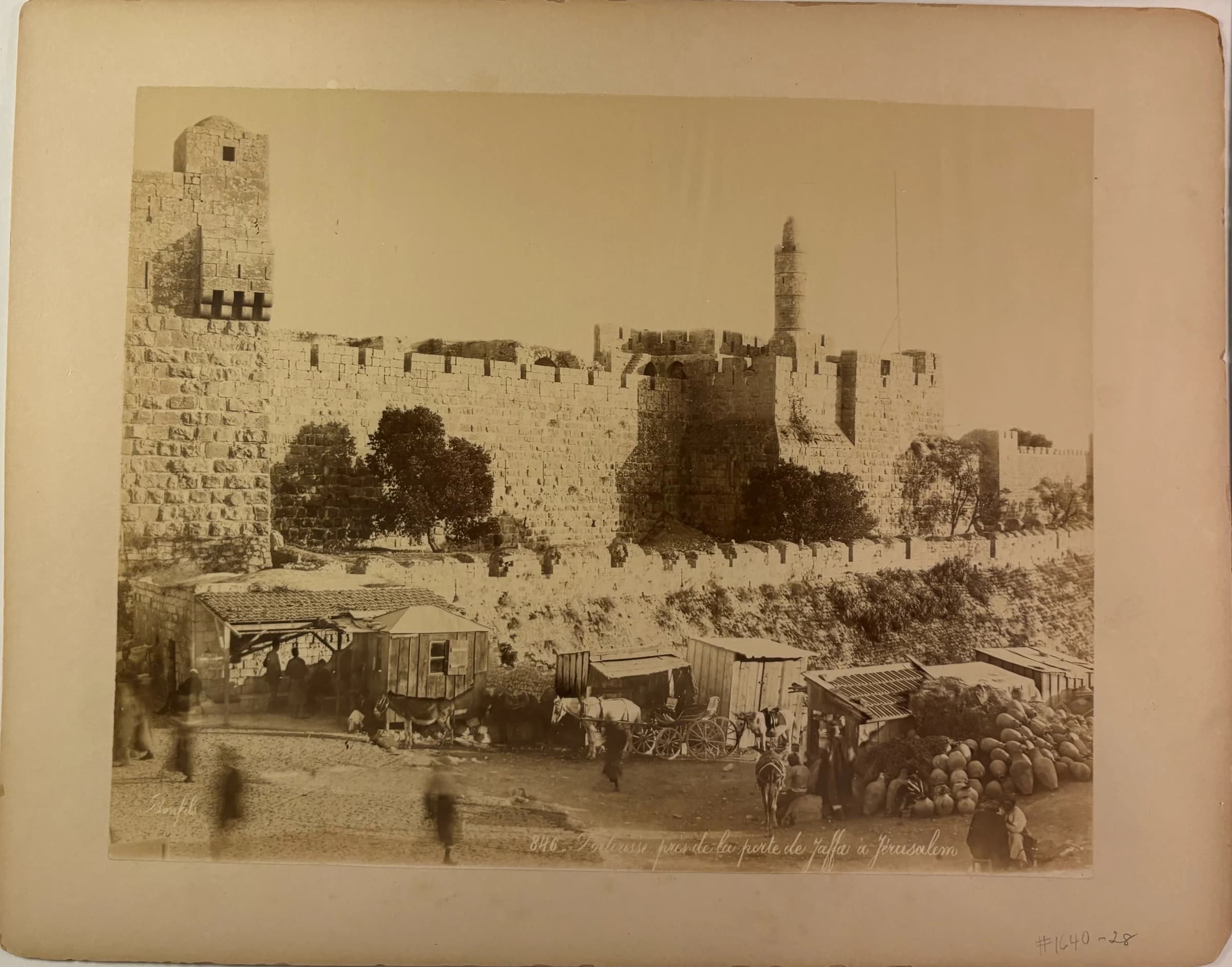 846 - Forteresse près de la porte de Jaffa à Jérusalem
