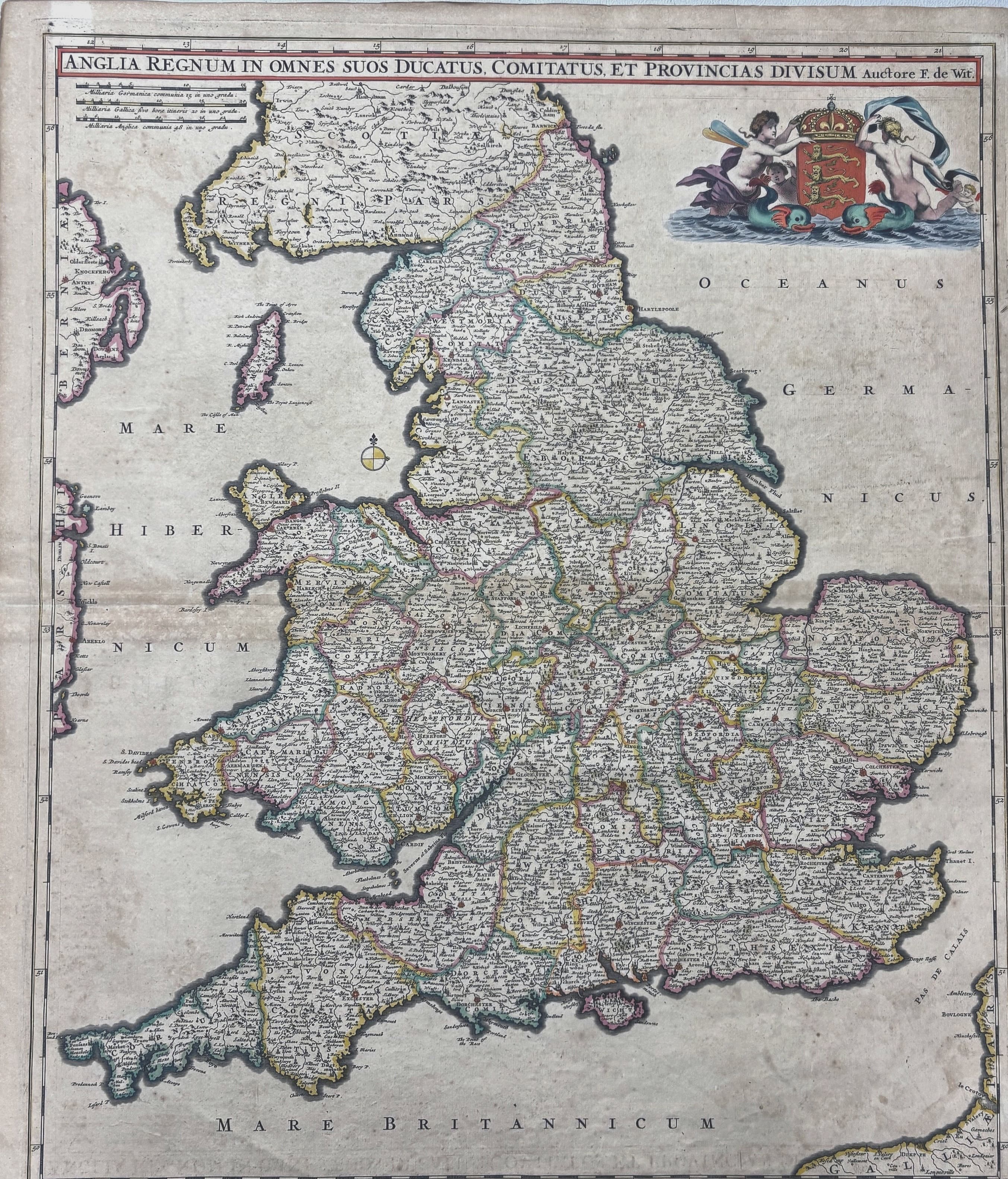Anglia Regnum in Omnes Suos Ducatus, Comitatus, et Provincias Divisum