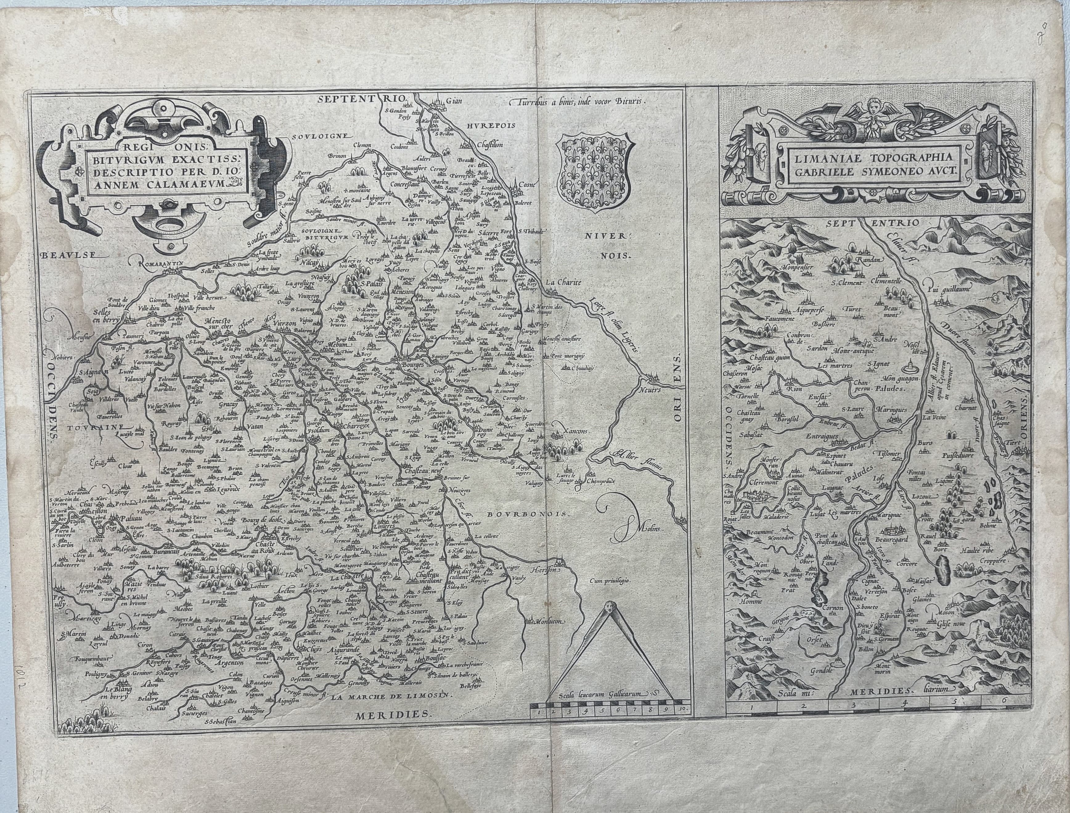 Regionis Biturigum Exactiss. Descriptio / Limaniae Topographia