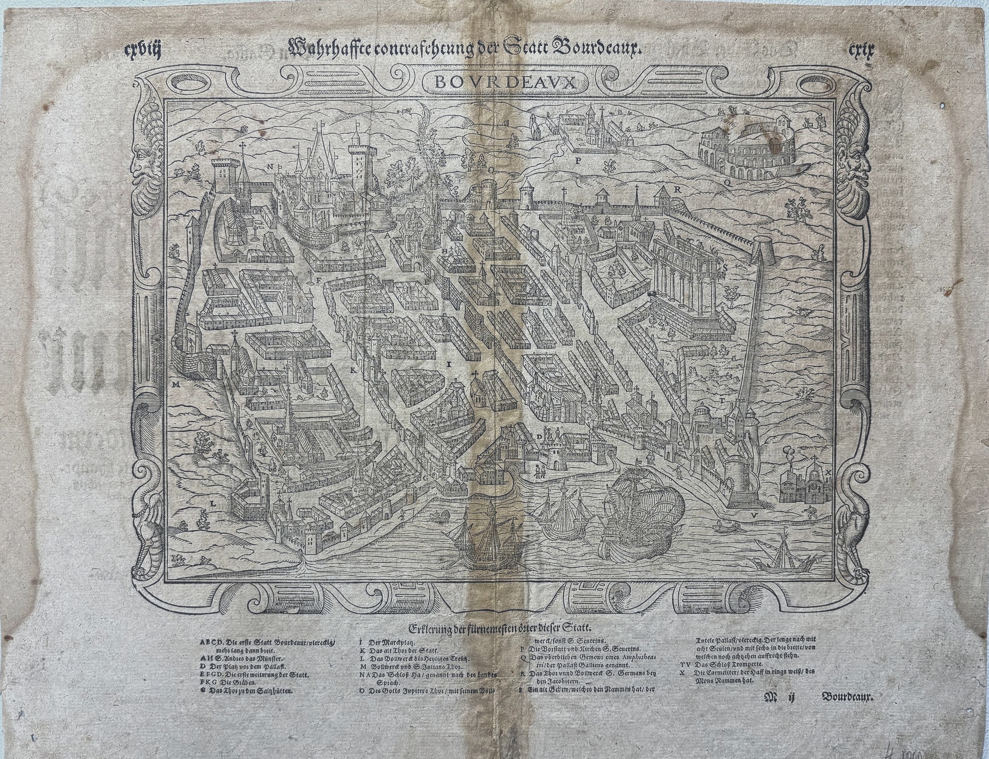 Wahrhaffte contrafechtung der Statt Bourdeaux