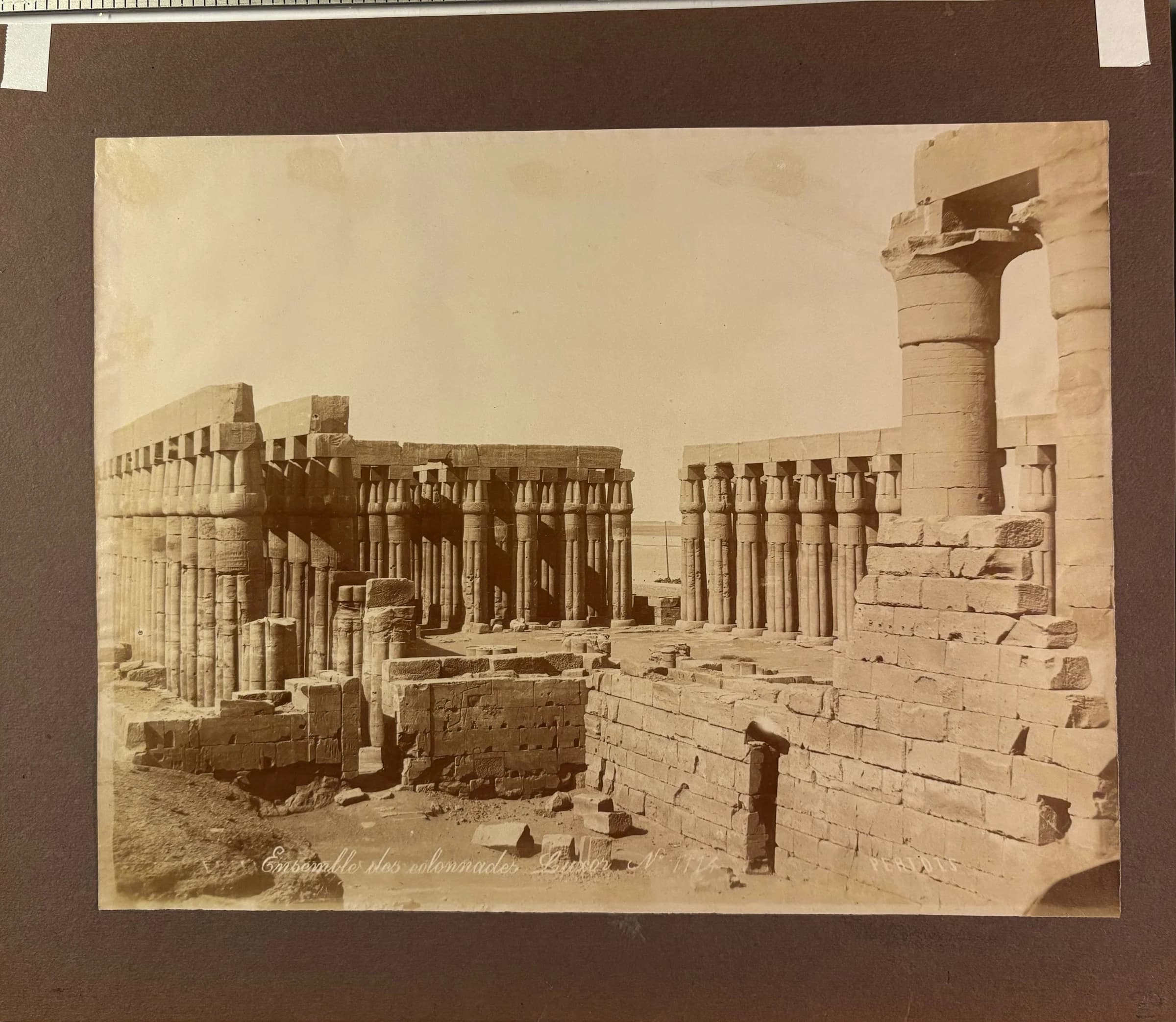 Ensemble des colonnades, Luxor, No. 1114