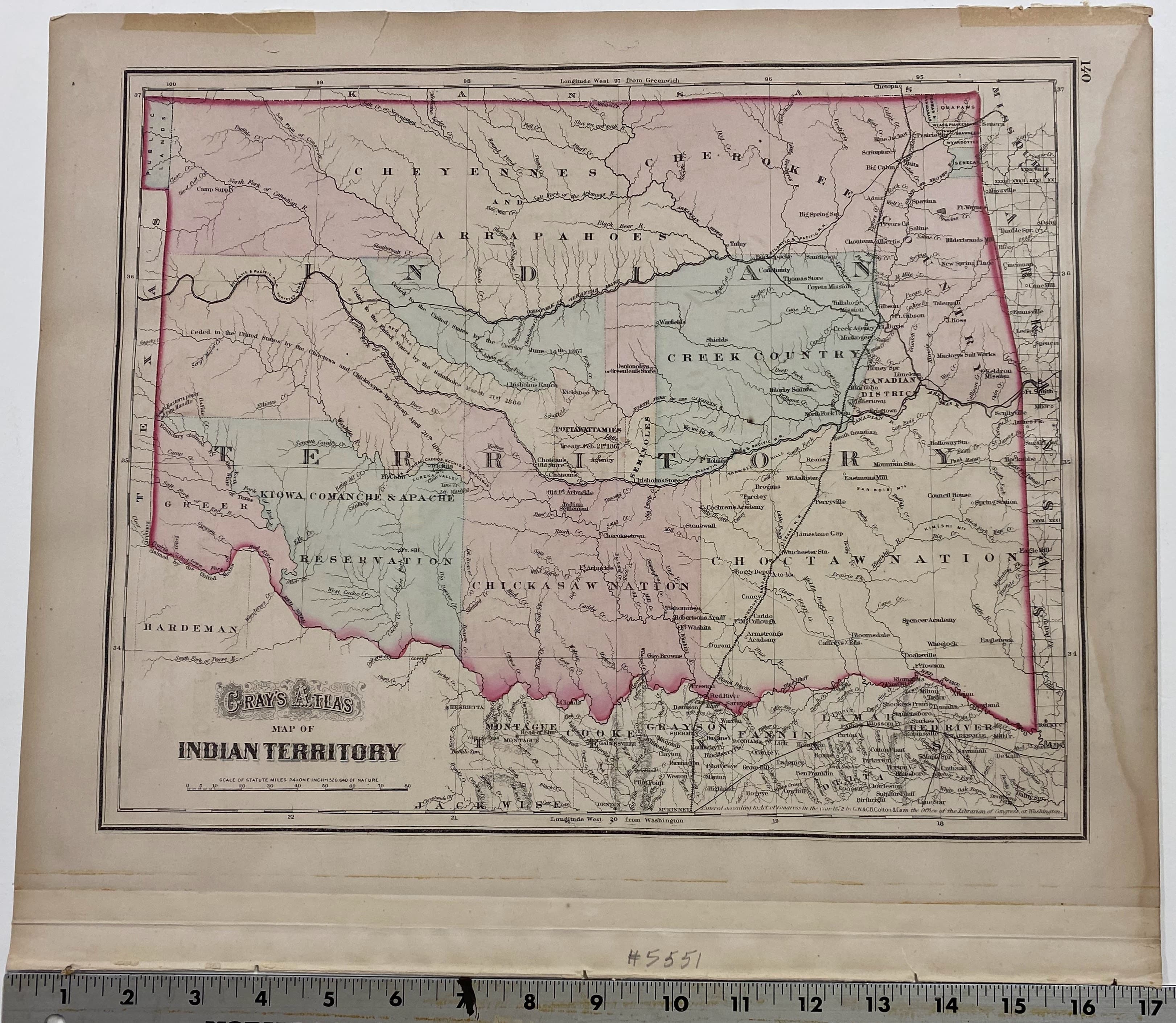 MAP OF INDIAN TERRITORY