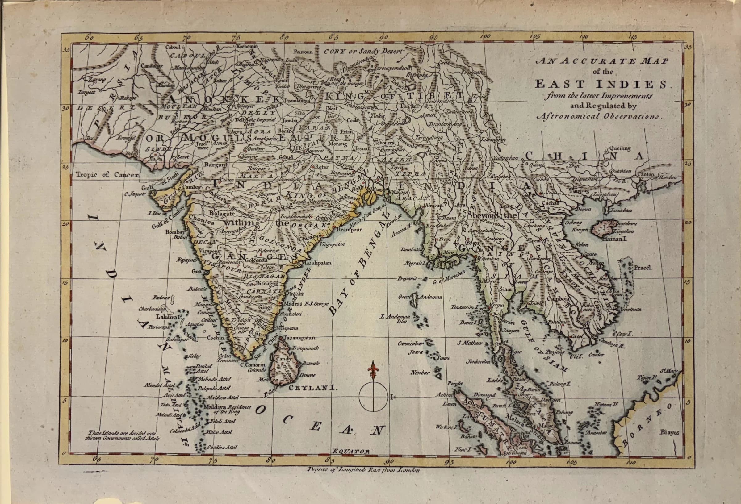 An Accurate Map of the East Indies from the Latest Improvements and Regulated by Astronomical Observations