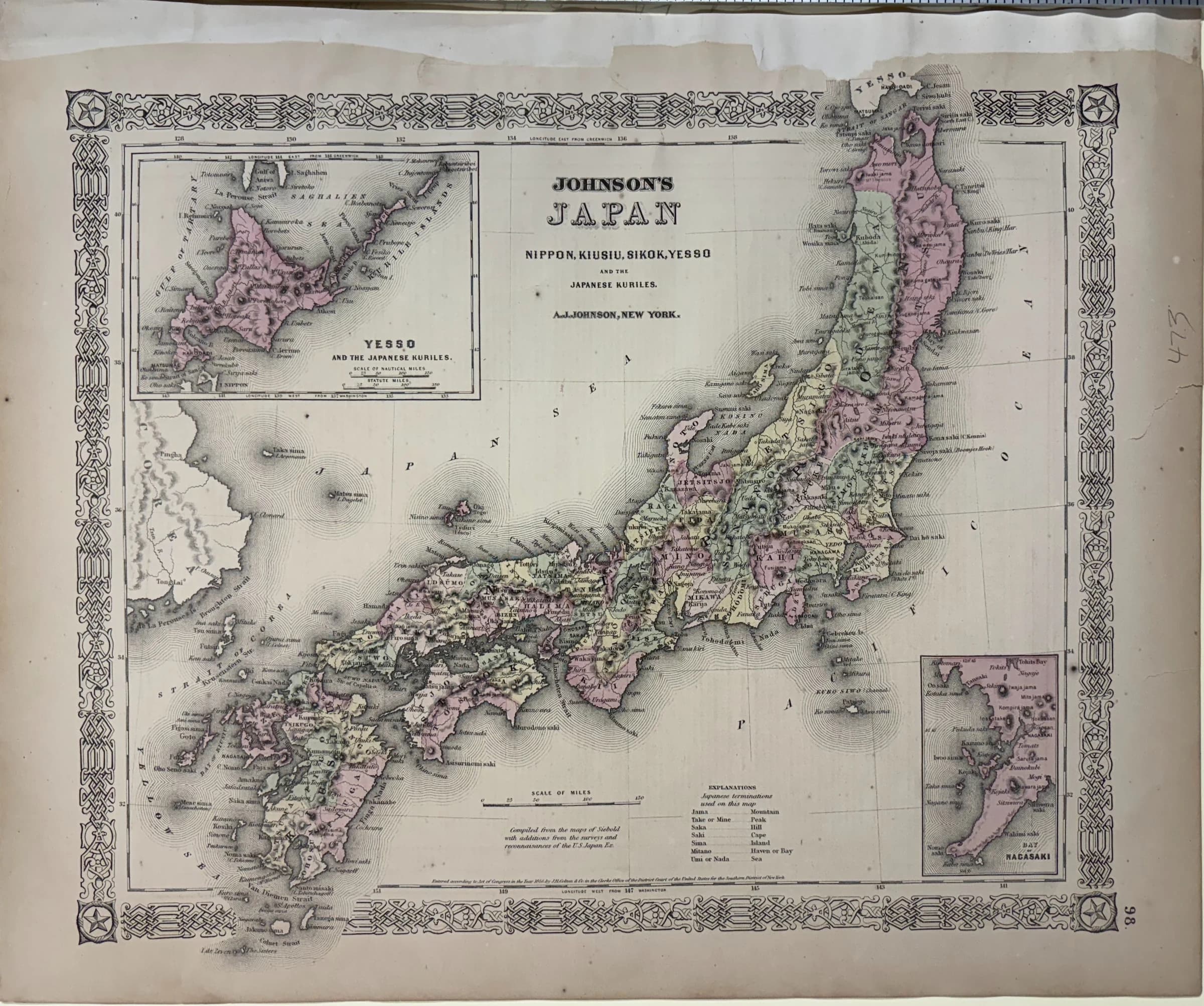 Johnson's Japan Nippon, Kiusiu, Sikok, Yesso and the Japanese Kuriles