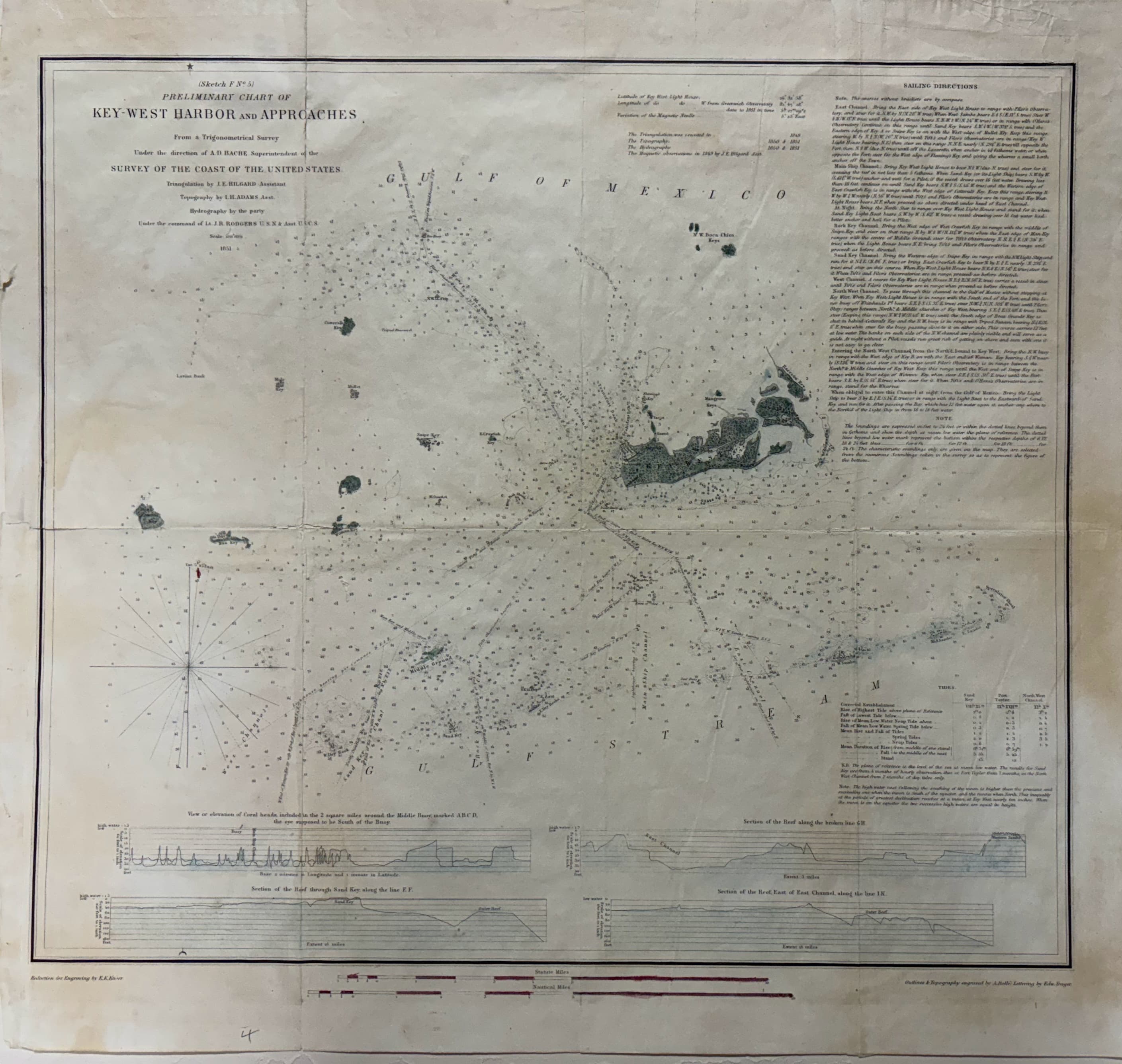 Preliminary Chart of Key-West Harbor and Approaches
