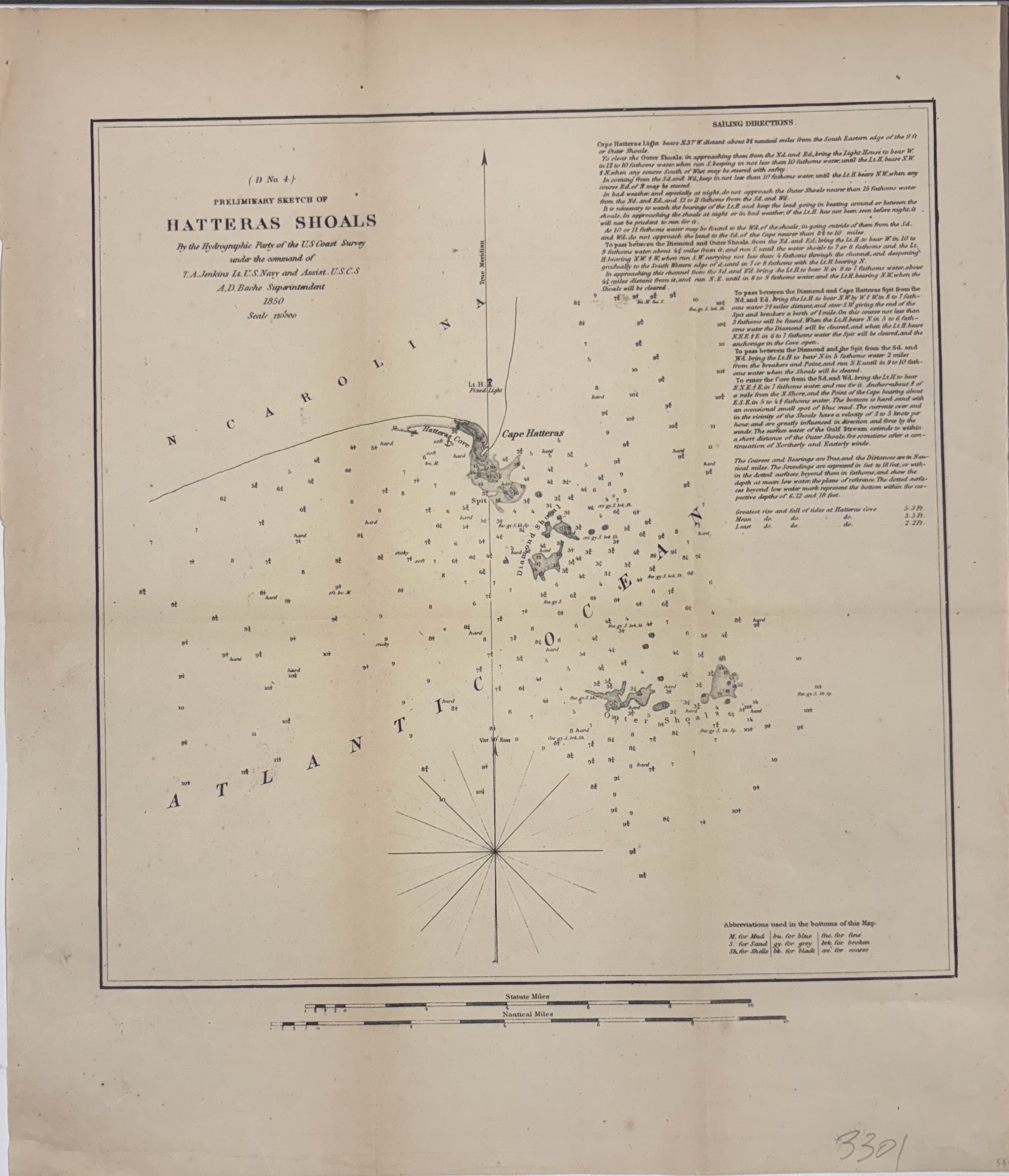 Preliminary Sketch of Hatteras Shoals (D No. 4)