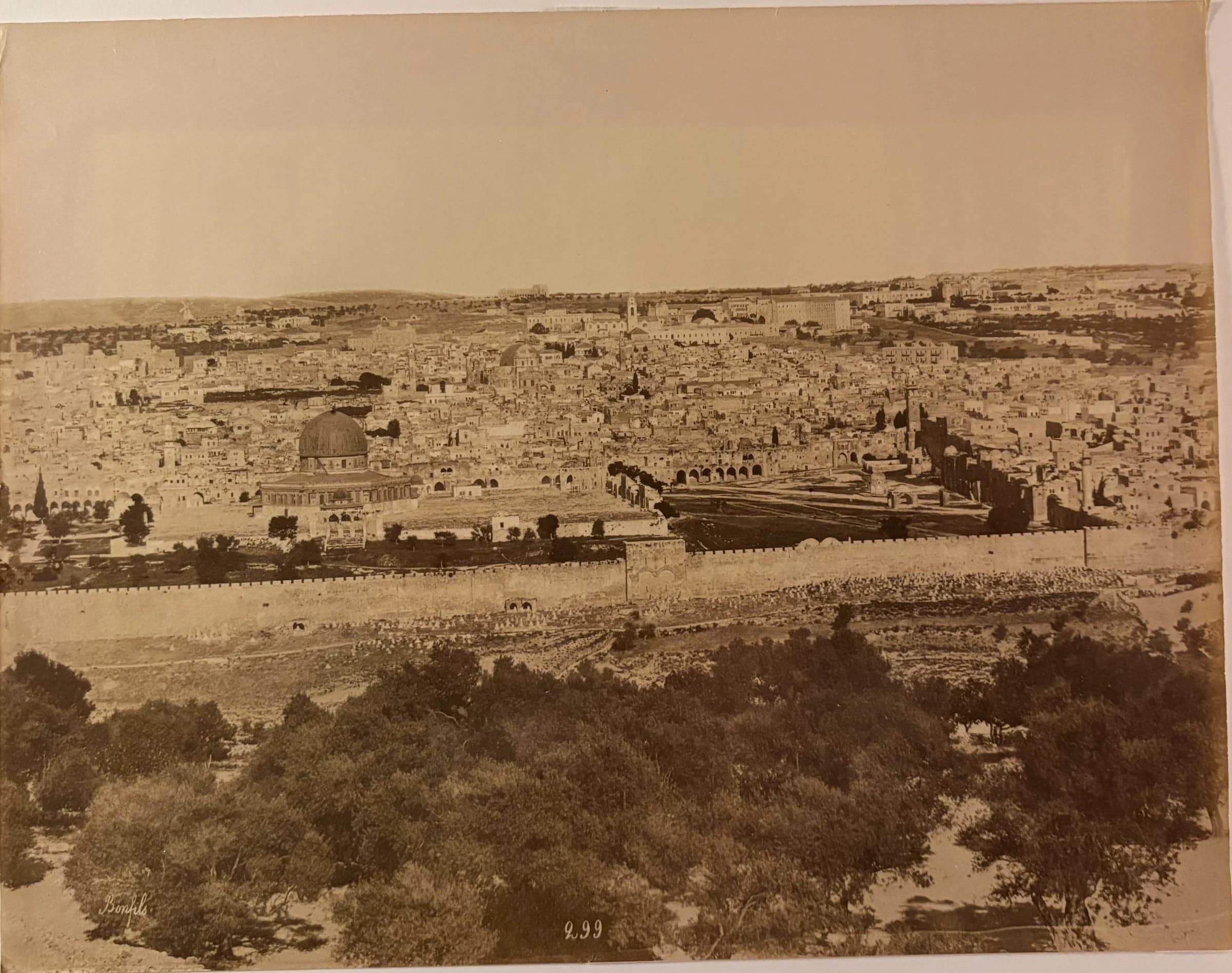 Jerusalem: General View from the Mount of Olives (No. 299)